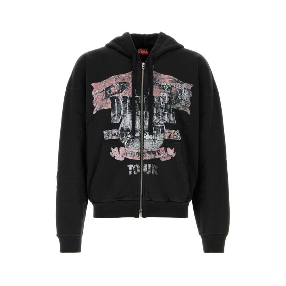 Diesel Men Slate Cotton S-Will Sweatshirt